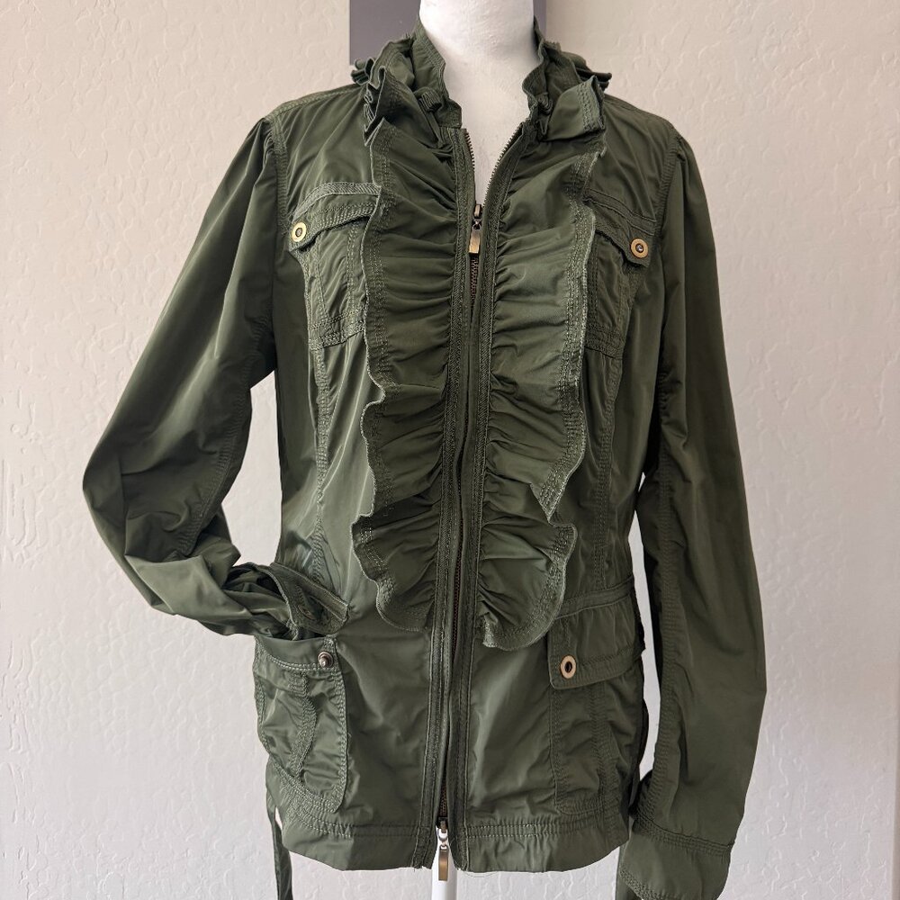 White House Black Market Ruffle Jacket